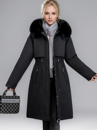 Slim and Long Padded Cotton-padded Coat