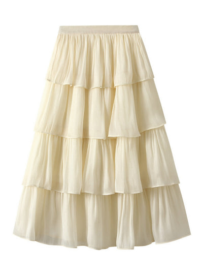 Women Mid-Length Cake Skirt