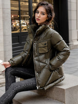 Loose Short Cotton-padded Jacket Coat