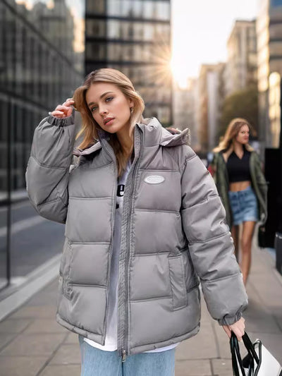 Retro Oversize Cotton-padded Down Jacket