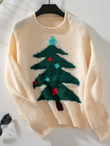 Women Christmas Tree Turtleneck Sweater