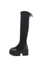 Round-headed Thick-soled Thick-heeled Knee Boots