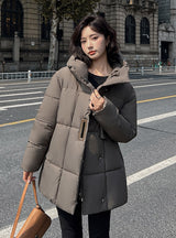 Thickened Hooded Warm Loose Cotton-padded Jacket