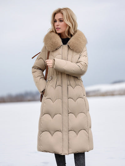 Medium and Long Slim Cotton-padded Jacket Coat