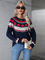 Christmas Printed Pullover Sweater