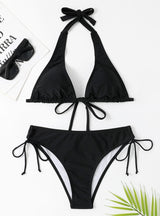 Sexy Solid Color Swimsuit Beach Bikini