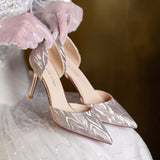 Pointed Thin-heeled Sandals Wedding Shoes