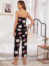 Two-piece Suspender Pants Pajamas