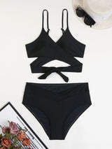 Cross Straps Beach Slim Bikini