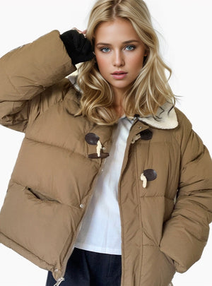 Stand-up Collar Thickened Short Cotton-padded Jacket