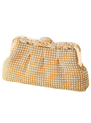 Dinner Diamond-encrusted Clutch Satchel