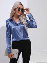 Satin Long Sleeve Shirt