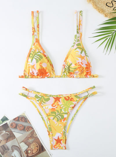 Sexy Print Two Piece Bikini