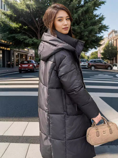 Long Loose Padded Cotton-padded Jacket Coat