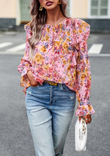 Women Printed Long-sleeved Shirt