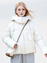 Loose Hooded Padded Cotton-padded Jacket Coat