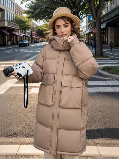 Medium and Long Loose Cotton-padded Jacket