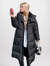 Long Hooded Cotton-padded Jacket Coat