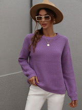 Women Round Neck Loose Sweater