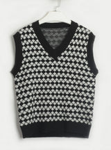 Leisure Rhombic Sweater Vest