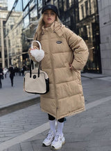 Loose Mid-length Over-the-knee Cotton-padded Coat