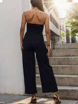 Spliced Tube Top Sleeveless Jumpsuit