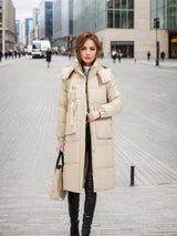 Medium and Long Over-the-knee Padded Cotton-padded Coat