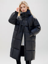 Medium and Long Over-the-knee Thickened Hooded Jacket