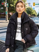 Fake Two Short Cotton-padded Jacket Coats