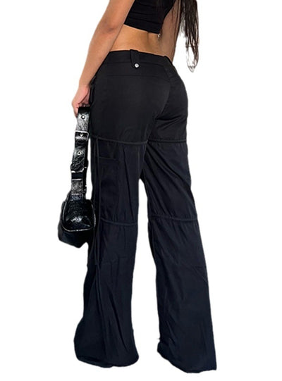 Straight Loose Low Waist Drawstring Pant