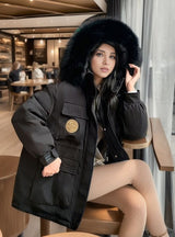 Loose Thick Tooling Coat Cotton-padded Jacket