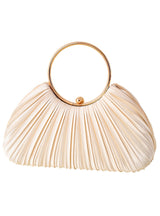 Ring Pleated Dinner Bag Handbag