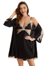 Lace Suspender Nightgown Pajamas Suit