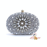 Rhinestone Egg-shaped Rhinestone Dinner Bag