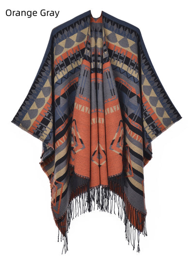 Women Ethnic Wind Shawl Cloak