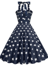 Retro Hepburn Halter Vintage Dress