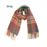 Thickened Wavy Striped National Wind Scarf Shawl