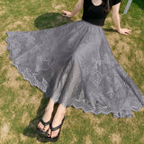 Lace Palace Big Swing Gauze Skirt