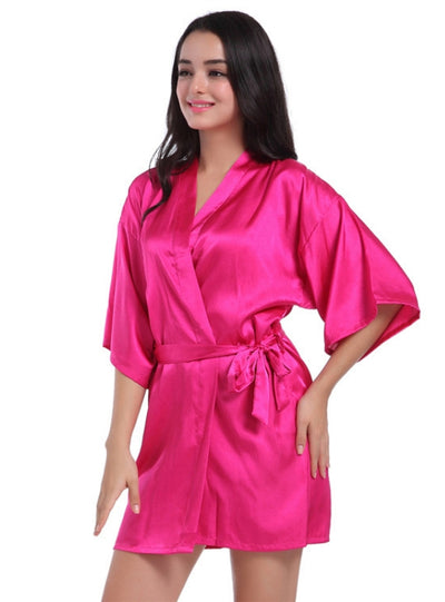 Women Loose Silk Nightgown