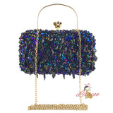 Holding Evening Double-sided Beaded Sequined Bag