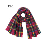 Women Warm Plaid Scarf