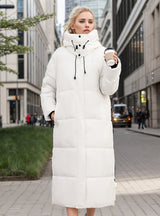 Knee-length Loose Long Cotton-padded Jacket