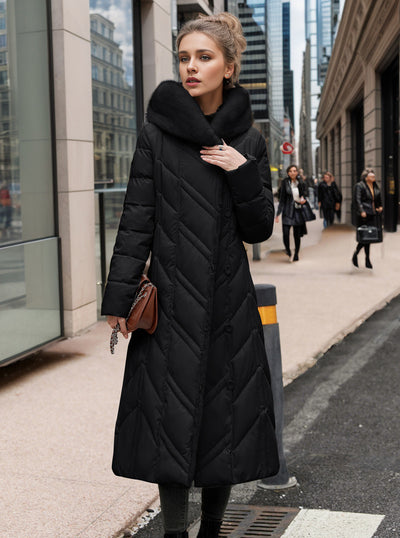 Slim Thick and Long Over-the-knee Down Coat