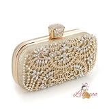 Diamond-studded Slung Portable Clutch Bag