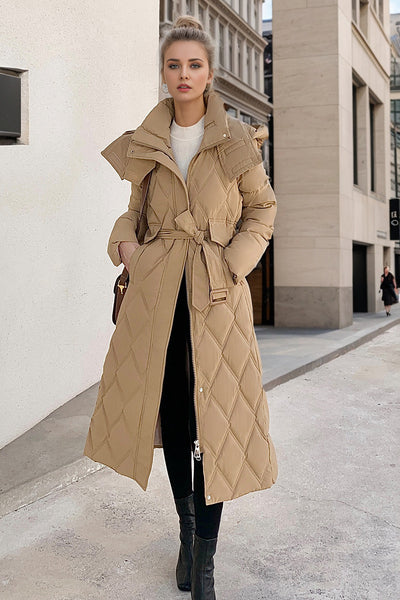 Thick and Loose Long Over-the-knee Cotton-padded Coat