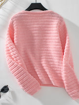 Single-breasted Round Neck Thick Round Neck Sweater