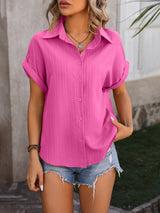 Loose Short-sleeved Casual Shirt