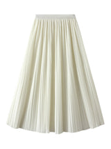 Summer Pleated Long Skirt