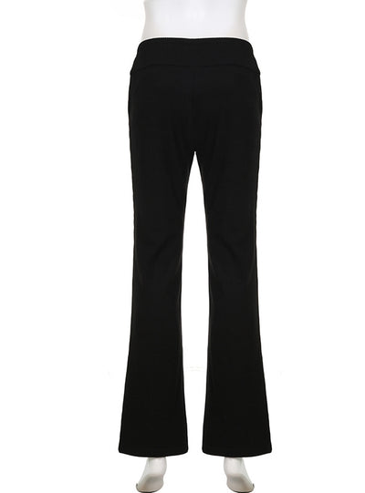 Pit Strip High Waist Sports Casual Pant