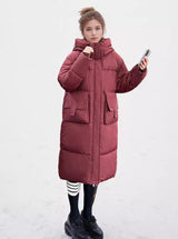 Loose Padded Pockets Long Cotton-padded Down Jacket